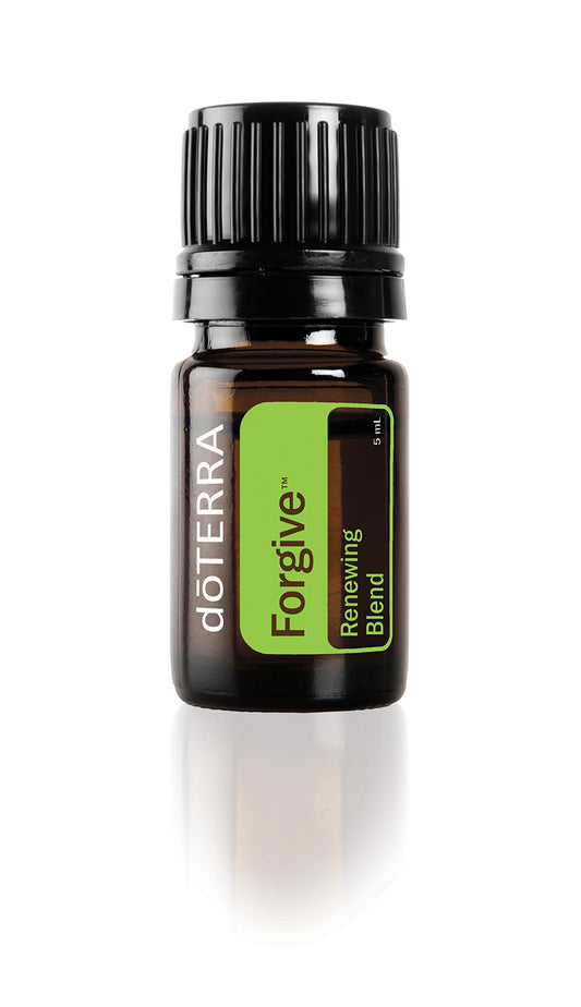 doTERRA Forgive renewing blend bottle promotes emotional balance and calm.