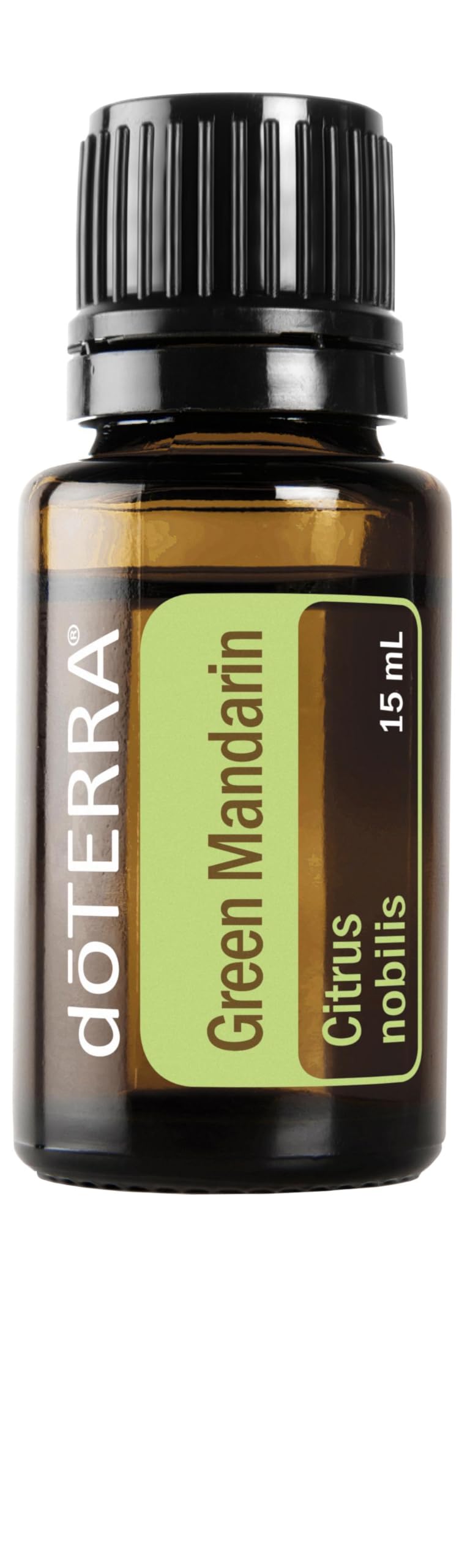 doTERRA Green Mandarin 15ml bottle with bright citrus aroma for uplifting spaces