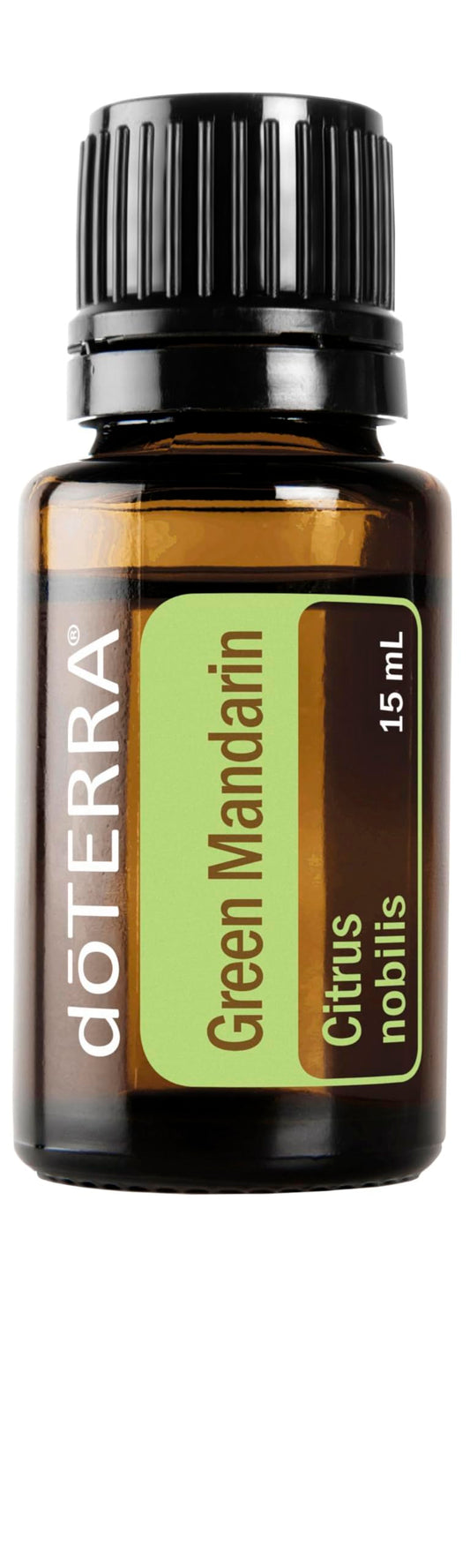 doTERRA Green Mandarin 15ml bottle with bright citrus aroma for uplifting spaces