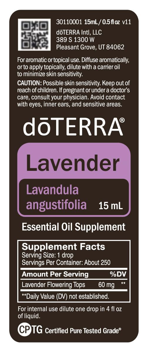 doTERRA Lavender Oil home spa moment with relaxing scent