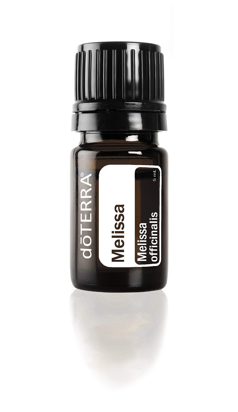 doTERRA Melissa Oil 5 mL bottle with citrus aroma for tea flavoring and calming moments.