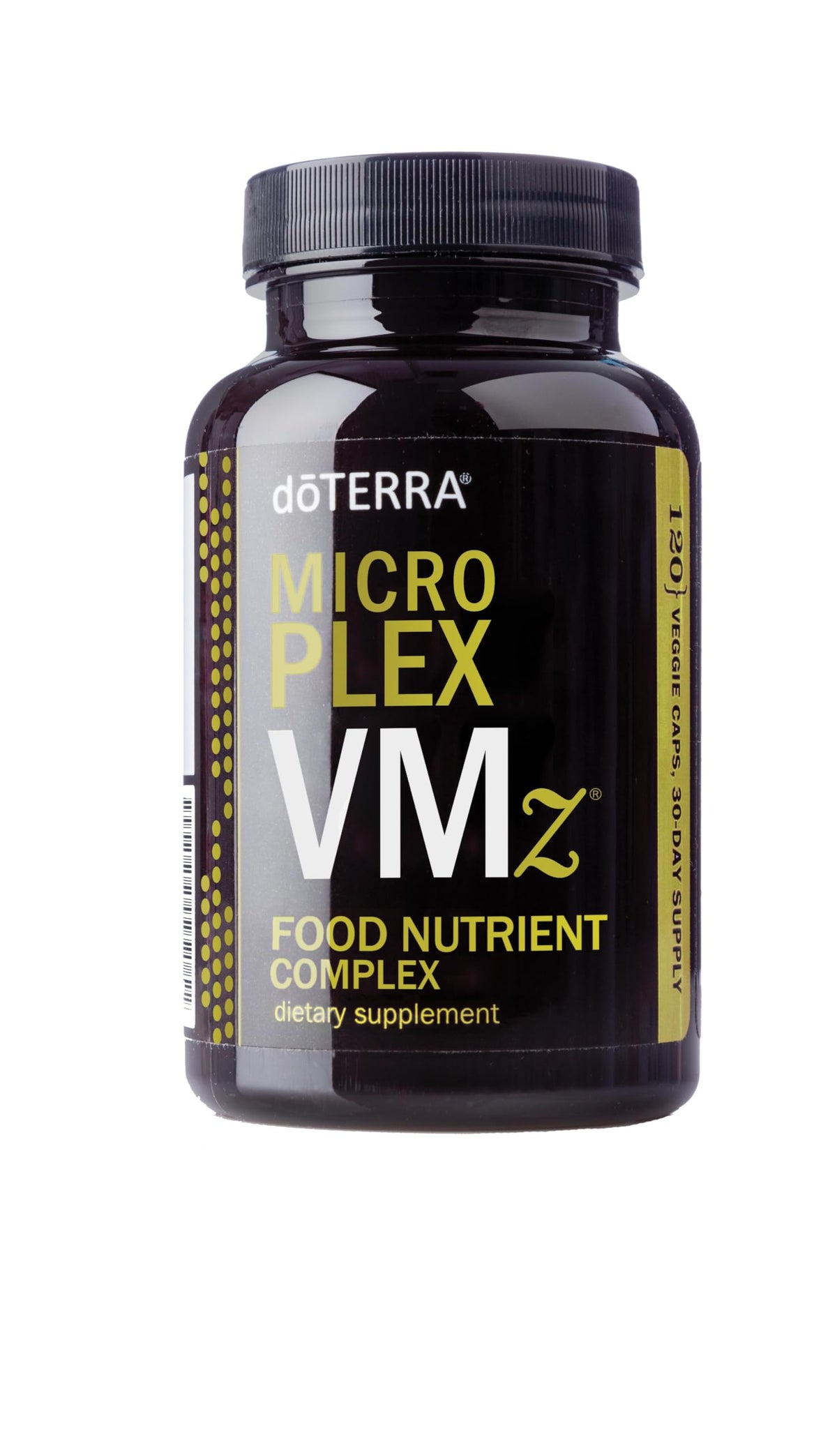 DoTERRA MicroPlex VMz bottle front view supports balanced daily nutrition.