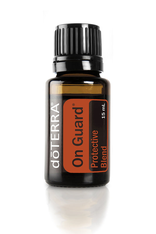 doTERRA On Guard 15ml bottle ready for diffusion to purify air and boost ambiance.