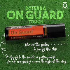 doterra On Guard Touch roll-on in use for quick, mess-free application