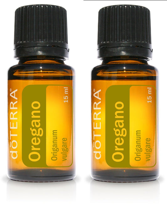 doTERRA oregano oil bottle 15 ml in a 2-pack for cleansing and aroma routines