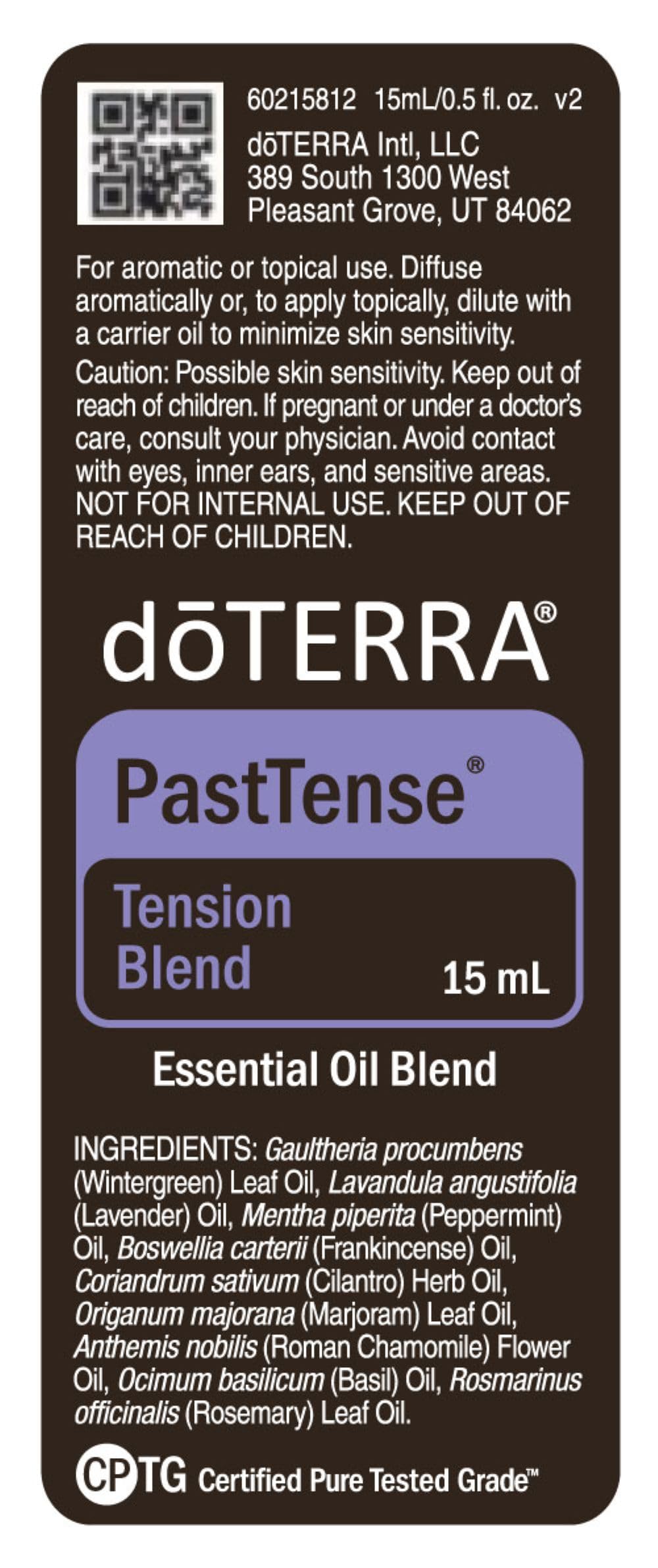 PastTense topical application on pulse points for soothing relief.