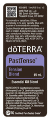 PastTense topical application on pulse points for soothing relief.