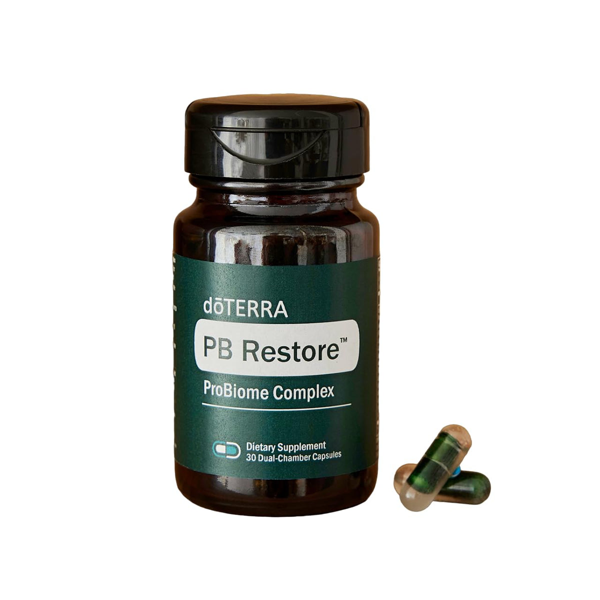 doTERRA PB Restore ProBiome bottle for daily digestive support and gut balance