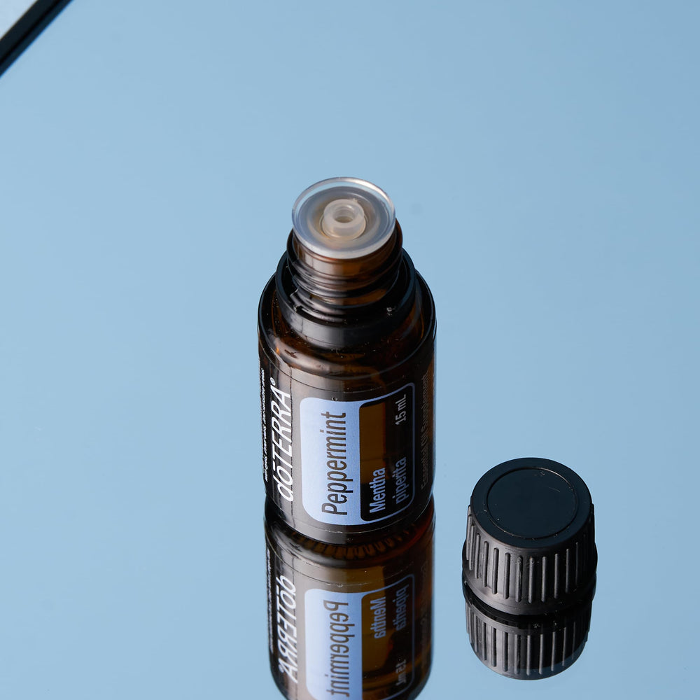 doTERRA Peppermint Oil diluted on skin delivers a cooling sensation.