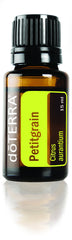 doTERRA Petitgrain essential oil bottle 15 ml for diffuse aromatherapy and uplifting ambiance.