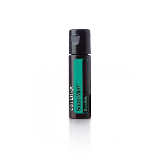 doTERRA SuperMint beadlets refresh breath and support occasional digestive comfort.