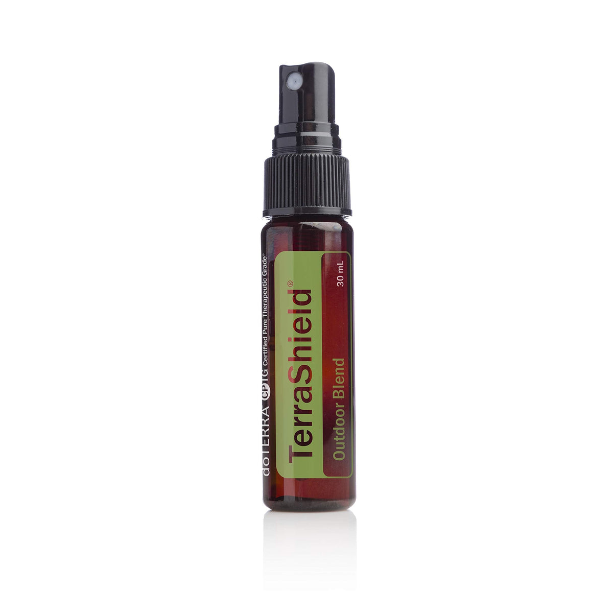 doTERRA Terrashield outdoor spray bottle for hiking, offering natural protection during outdoor activities.