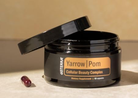 doTERRA Yarrow Pom Capsules tablet pack ready for daily beauty routine