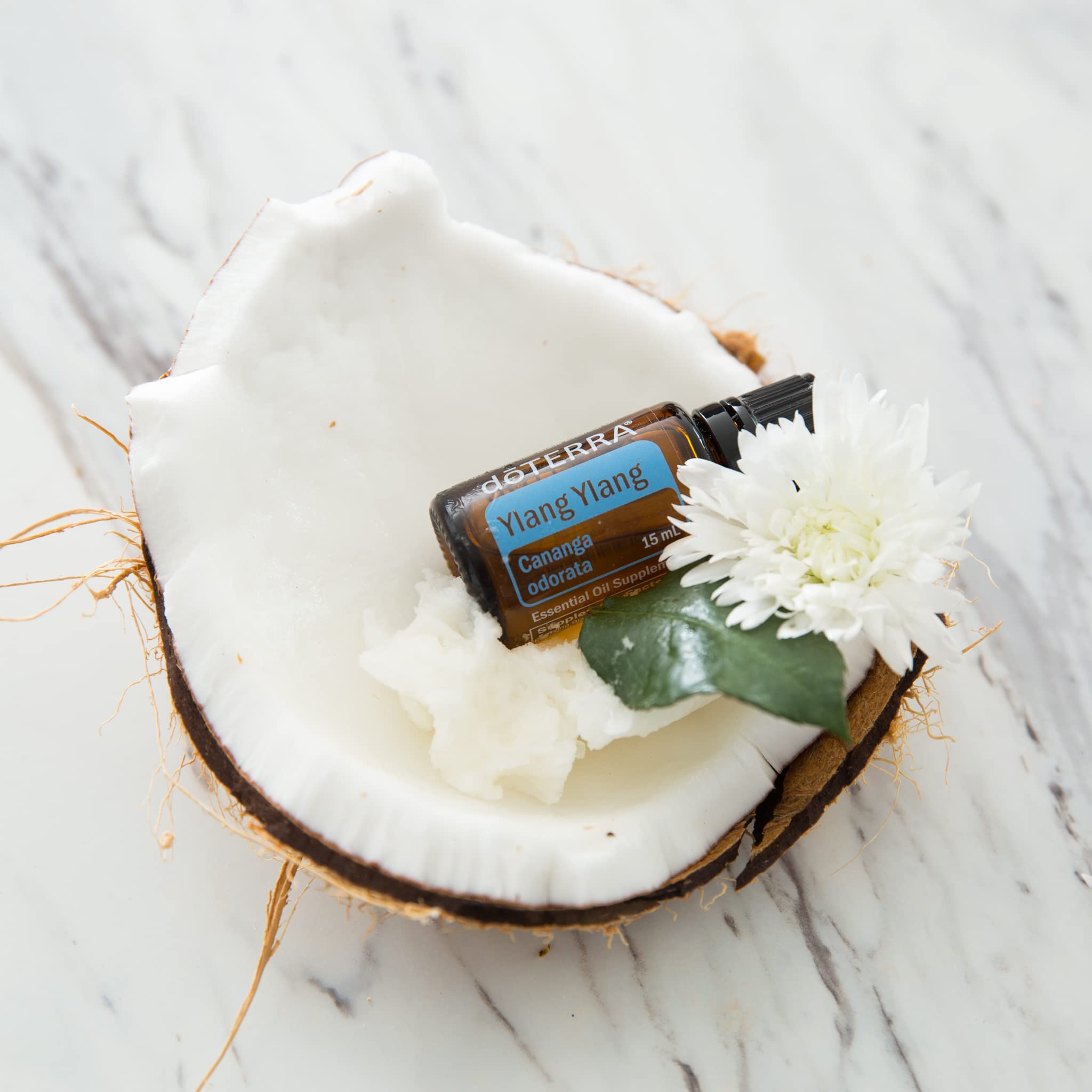 doTERRA Ylang Ylang in bath promoting relaxation and fragrance