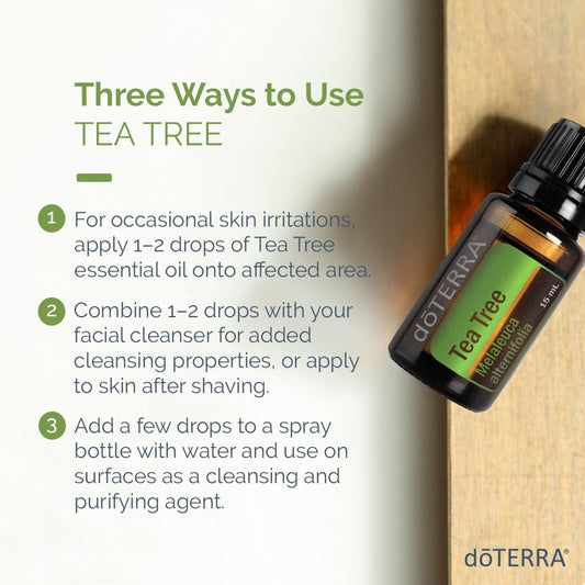 doTERRA Melaleuca oil diffuser session for air freshness and purification.
