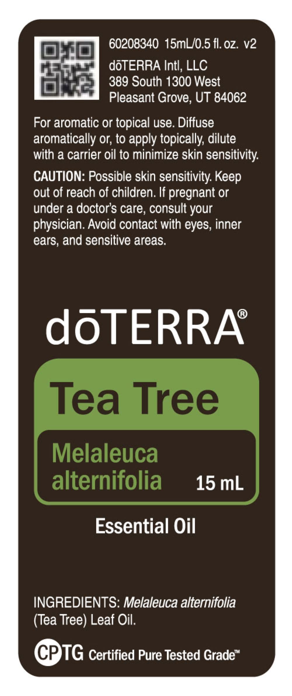doTERRA Kosher-certified Melaleuca oil seal indicating quality