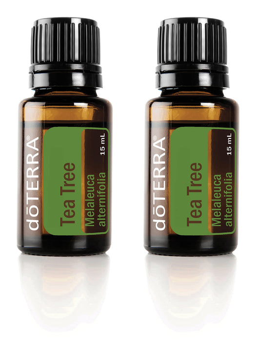 doTERRA Melaleuca oil bottle showcased for versatile skincare and air purification