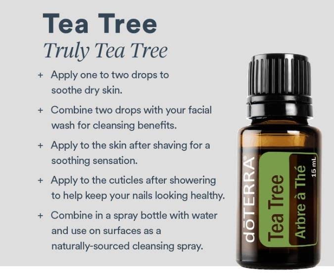 doTERRA Melaleuca spray bottle used with water for surface cleansing