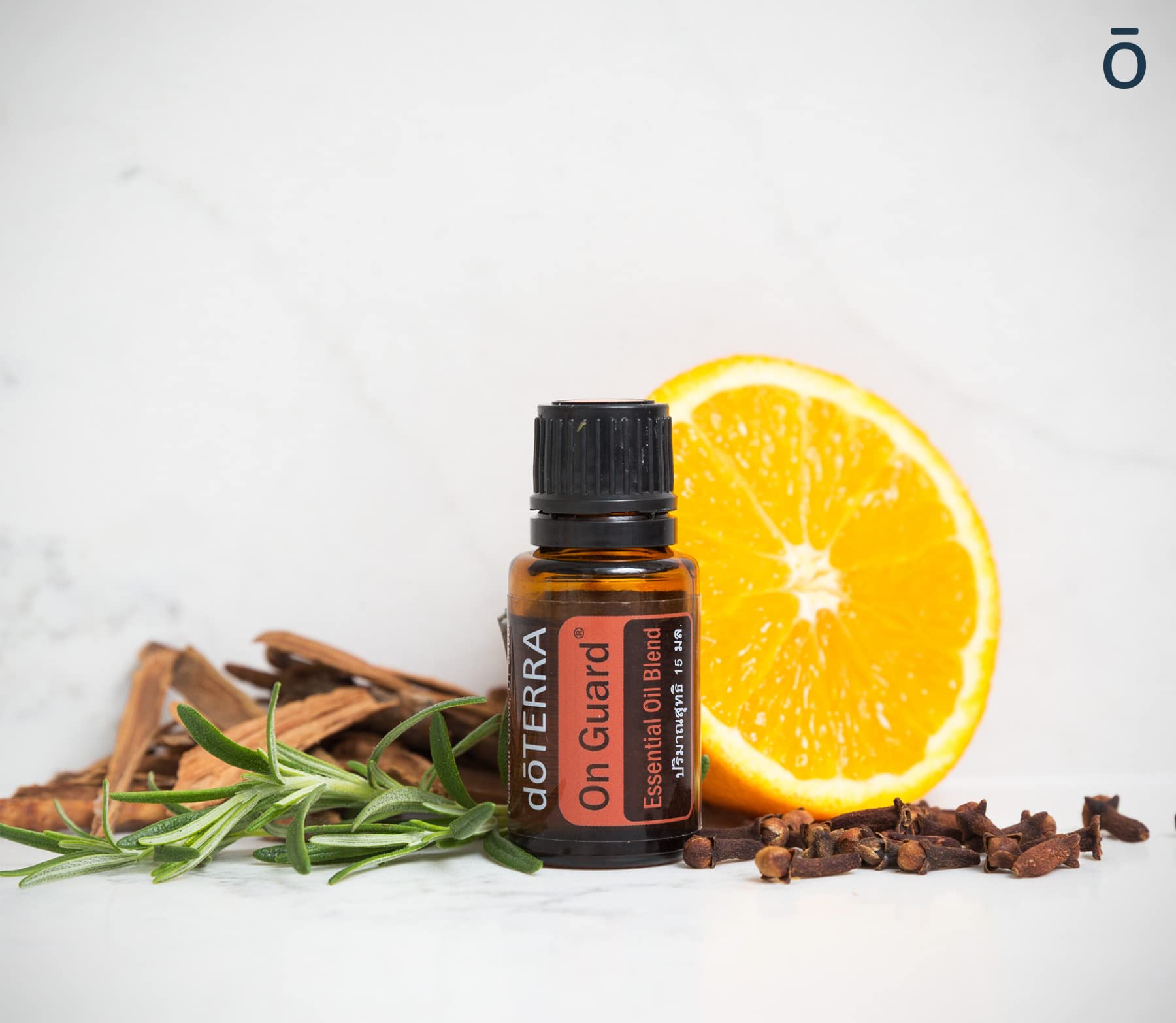 doTERRA On Guard cap close up for travel friendly use