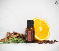 doTERRA On Guard cap close up for travel friendly use