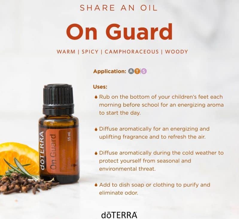 doTERRA On Guard diffuser with mist suggesting air freshening