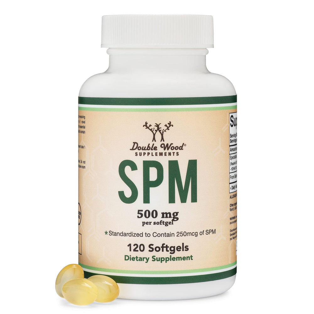 Double Wood SPM Max bottle front shows premium packaging for daily wellness