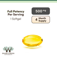 Double Wood SPM Max supplement facts panel shows 250 mcg SPM per serving