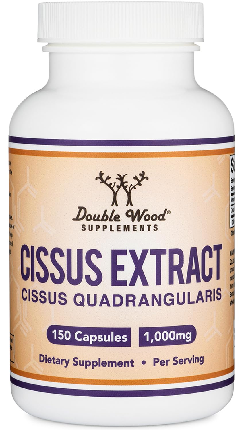 Double Wood Cissus Super Extract packaging protects potency for storage.