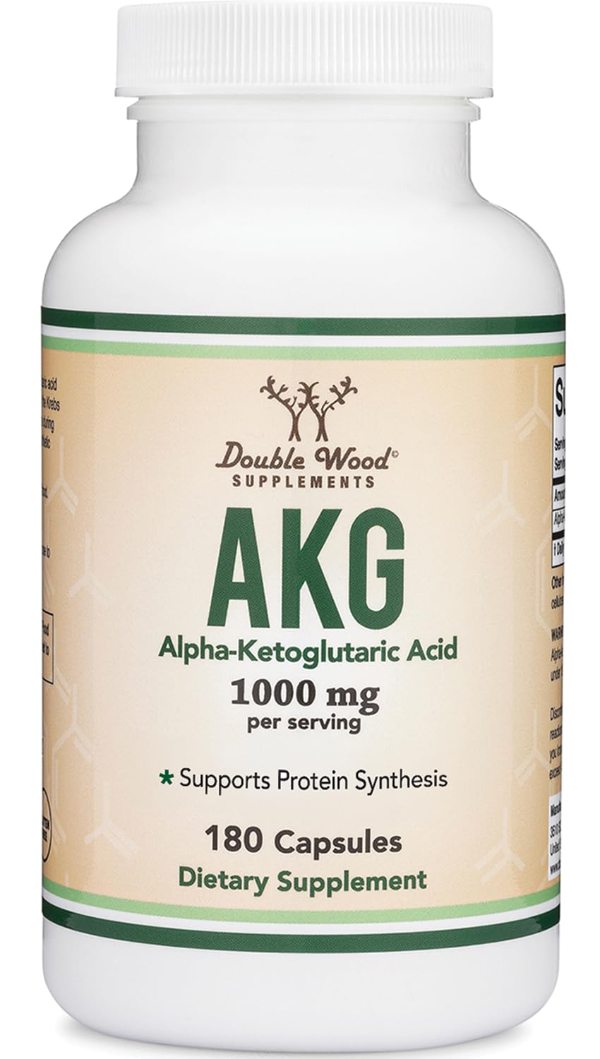 Double Wood AKG nutrition panel close-up on the bottle.