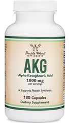 Double Wood AKG nutrition panel close-up on the bottle.