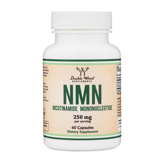 Double Wood NMN 250mg bottle front for daily energy support