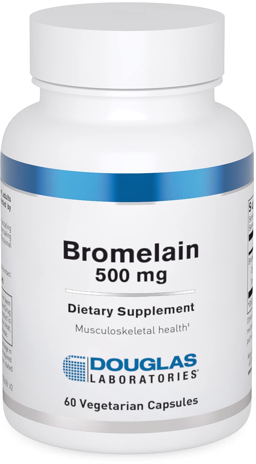 Douglas Laboratories Bromelain 500 mg capsule for joint comfort and mobility support.