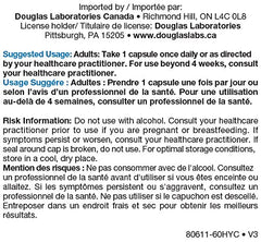 Front label of Douglas Laboratories GABA showing GMO-free and quality cues.