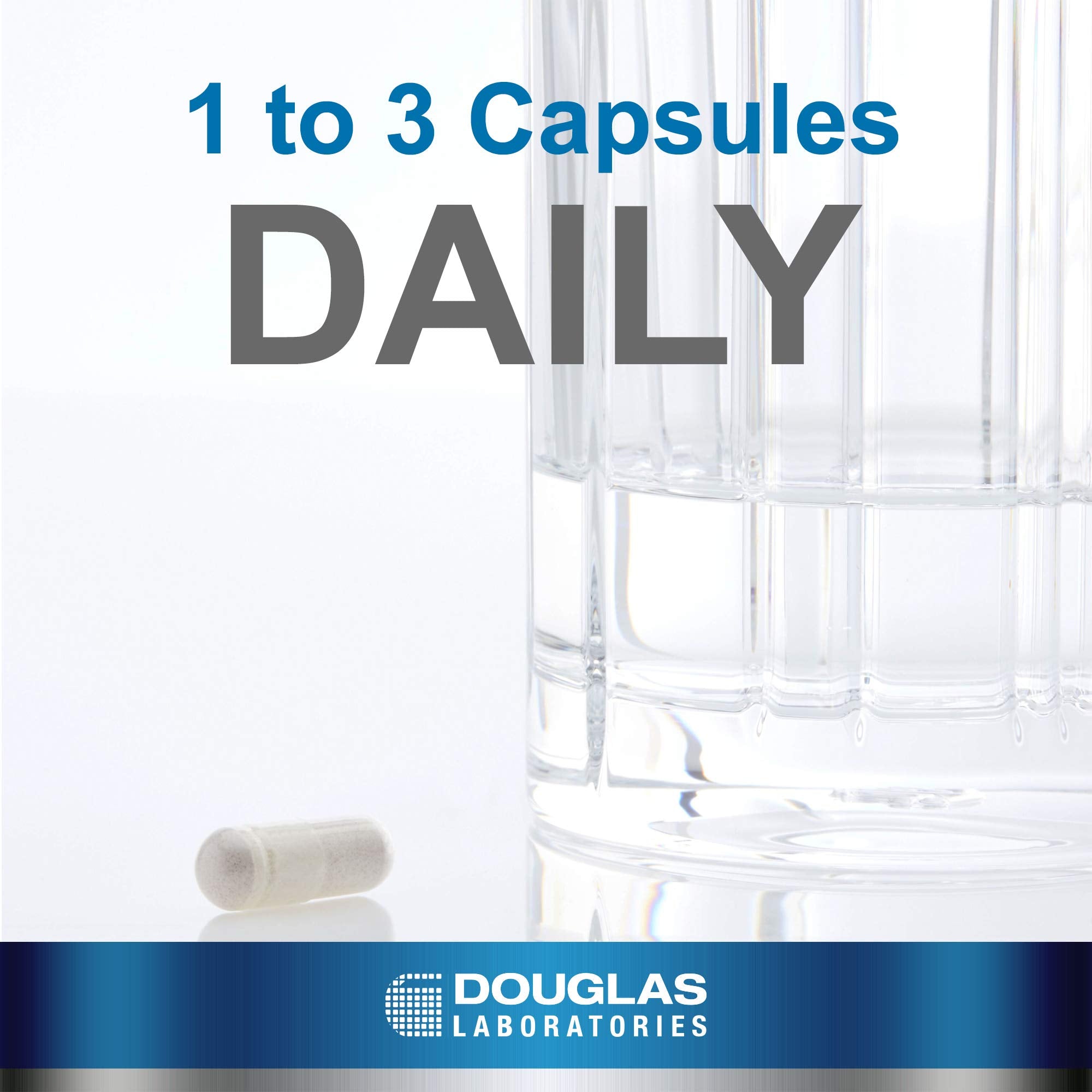 Douglas Laboratories Glucosamine + MSM Forte label highlights ingredients for connective tissue health.