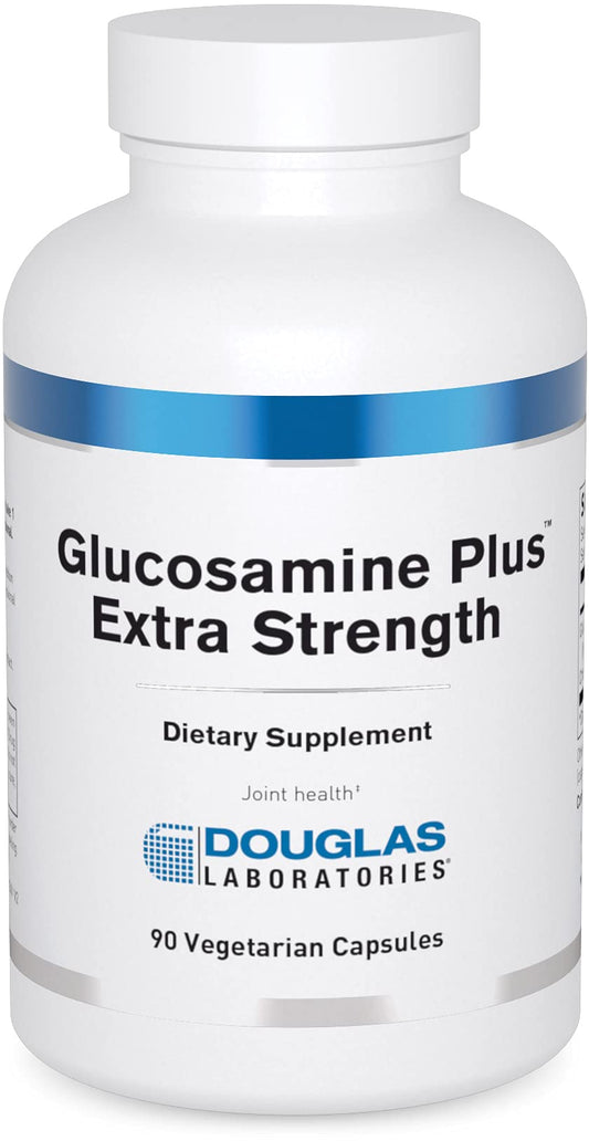 Douglas Laboratories Glucosamine Plus Extra Strength bottle front view highlighting joint support potential.