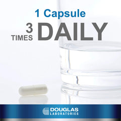 Douglas Laboratories Glucosamine Plus Extra Strength capsules close-up illustrating supplement form and potency.