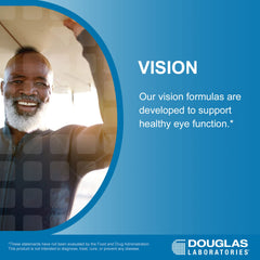 Douglas Laboratories GMO-free label closeup emphasizes clean sourcing.
