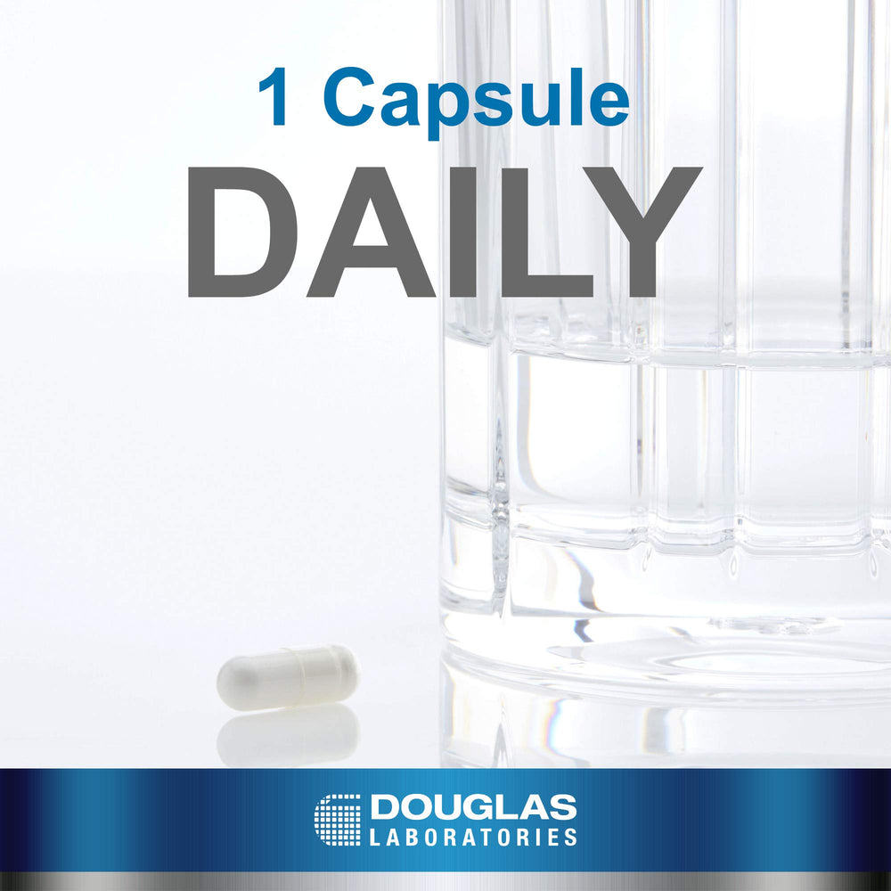 Douglas Laboratories L-Theanine pour image suggests fast-acting calm moments.