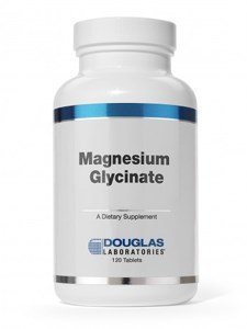 Douglas Laboratories Magnesium Glycinate label highlights ingredients and quality.