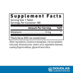 Douglas Laboratories Melatonin Prolonged Release bottle shown for nightly sleep support