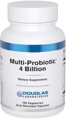 Douglas Laboratories Multi-Probiotic bottle highlights 4B CFU strains for GI support