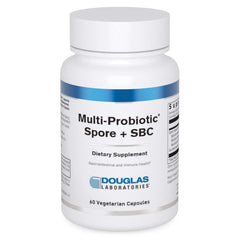 Douglas Laboratories Multi-Probiotic Spore + SBC bottle promotes gut comfort and GI support