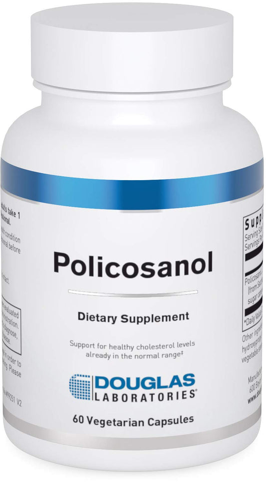 Douglas Laboratories Policosanol bottle pour for daily lipid support.