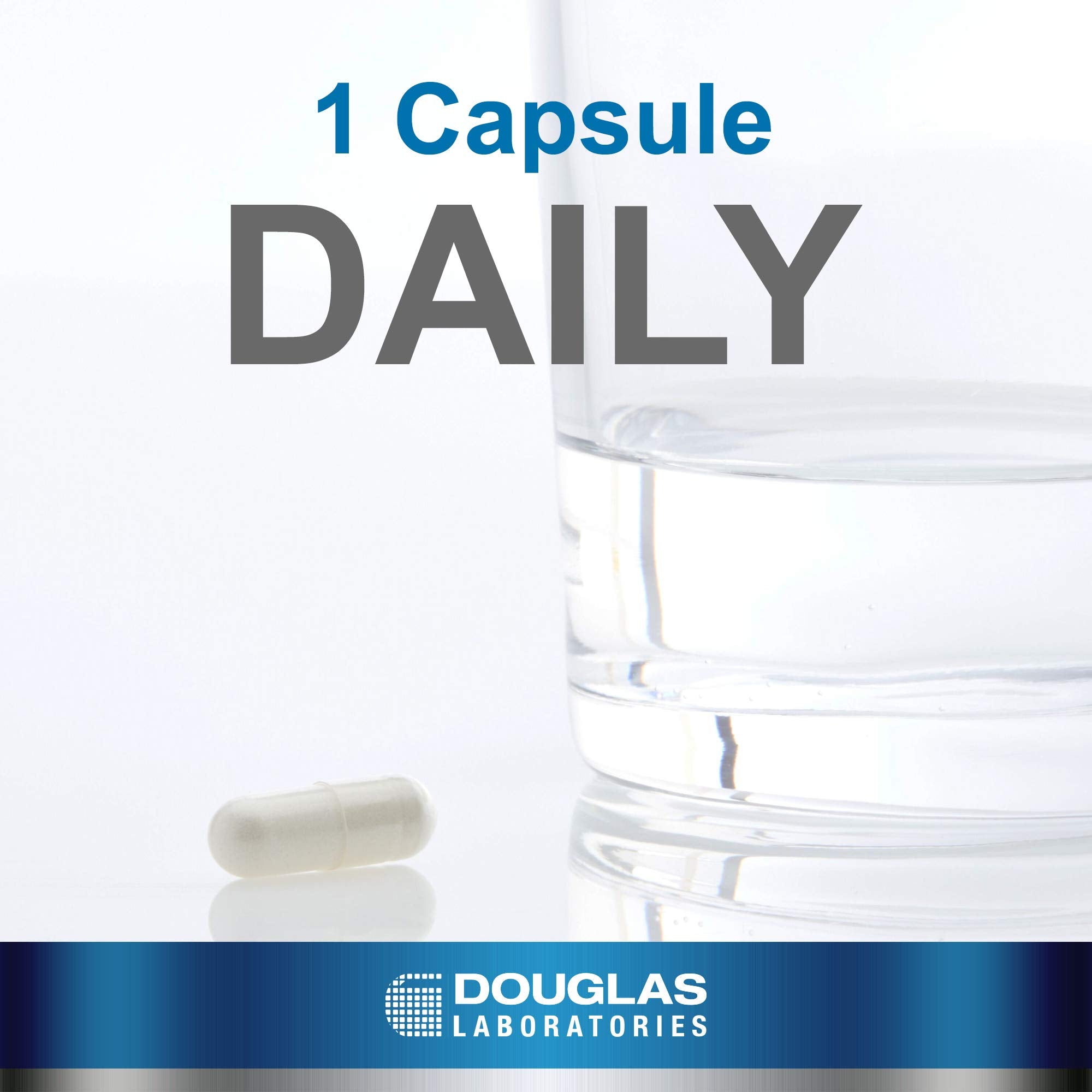 Douglas Laboratories Resveratrol label detail emphasizes product quality and GMO-free formulation