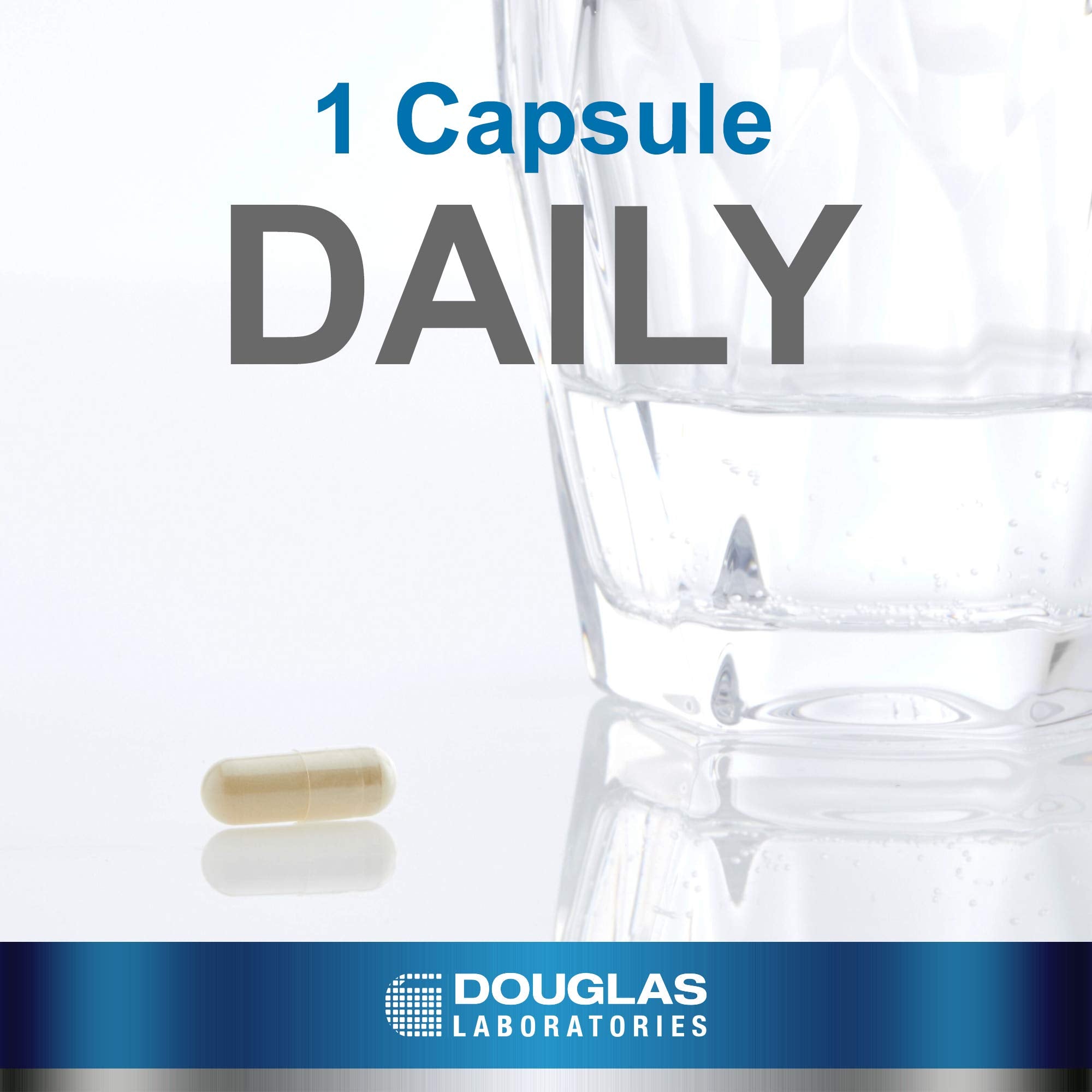 Douglas Laboratories Silymarin capsules front label highlights bottle size and extract.