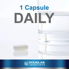 Douglas Laboratories Acetyl L-Carnitine bottle label shows 500 mg per capsule for reliable dosing