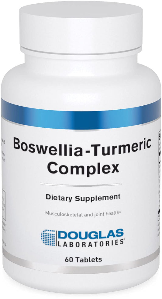 Douglas Laboratories Boswellia-Turmeric Complex bottle showing potential joint support after activity