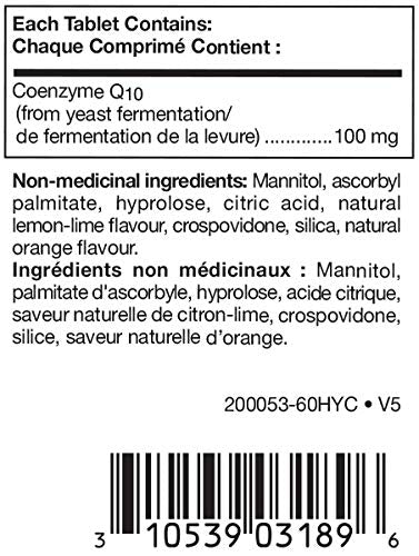 Citrus-Q10 tablets closeup; natural citrus flavor supports tasty daily use.