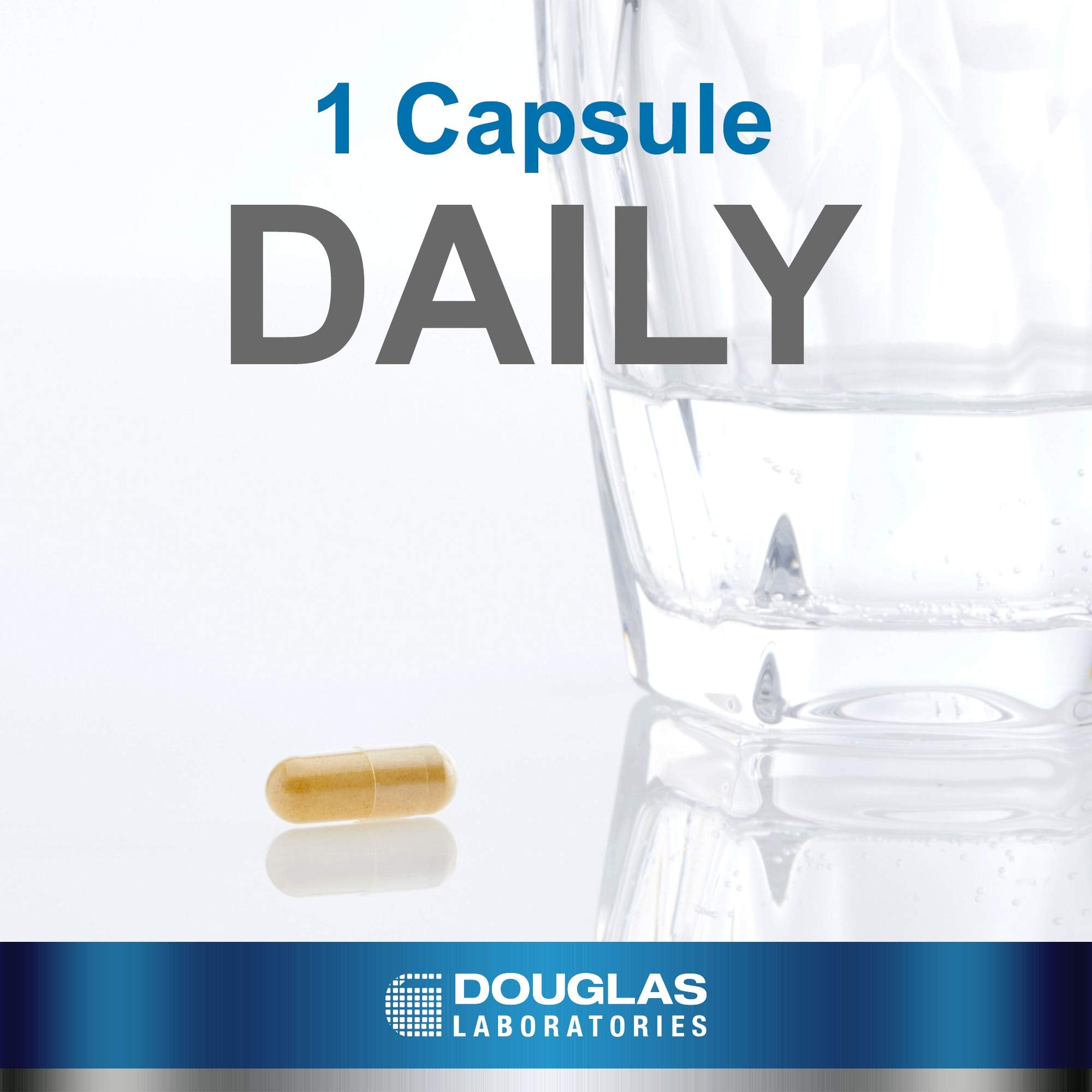 Douglas Laboratories CoQ10 60mg bottle-back-label emphasizing GMP and GMO-free promise