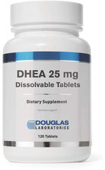 Douglas Laboratories DHEA 25 mg tablets pack for convenient daily dosing.